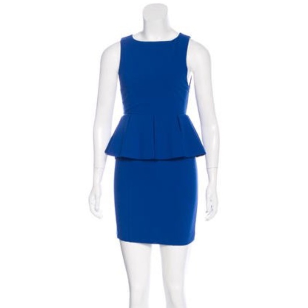 Beautiful Alice + Olivia Peplum dress, Cobalt Blue